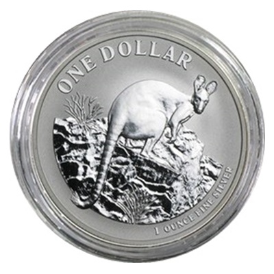 (image for) 2010 1oz Silver KANGAROO (Display Card)